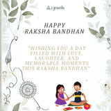 Designer Kanha Rakhi with Roli Chawal & Rakshabandhan Card