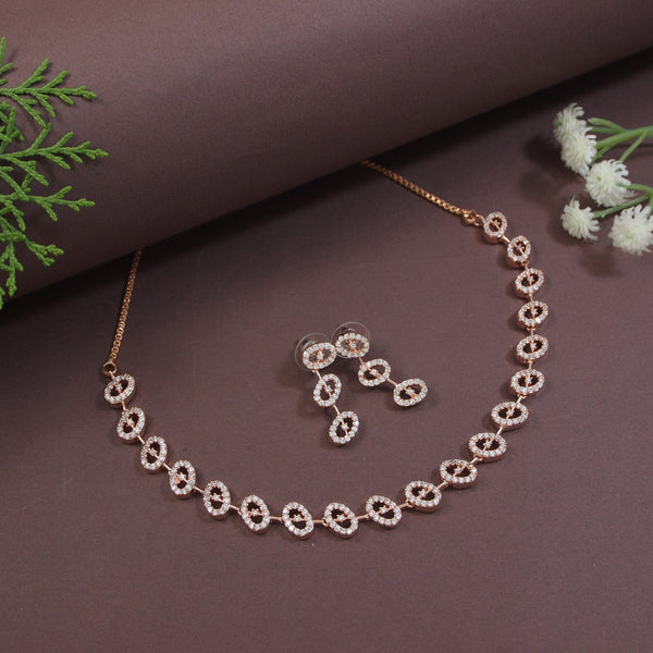 Alvira RoseGold Jewellery Set