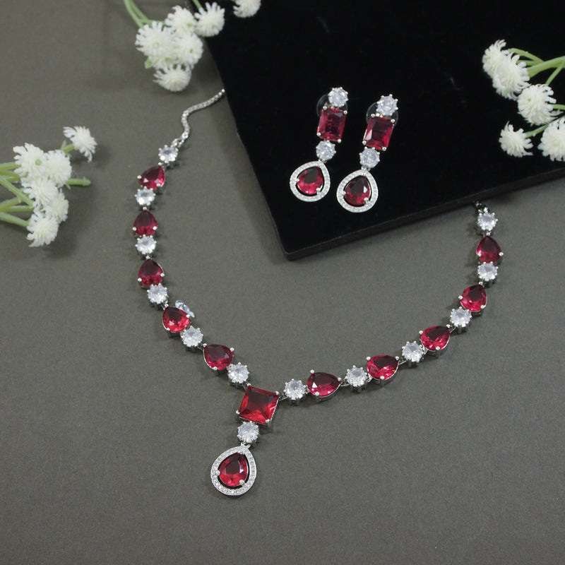 Livia Ruby Necklace Set