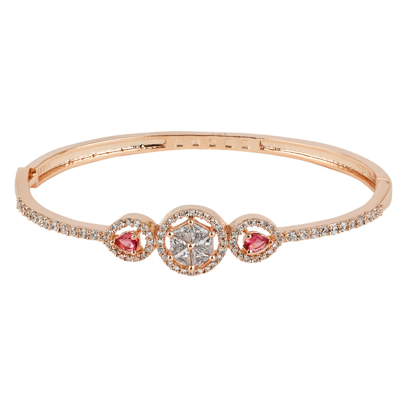 Eiram RoseGold Ruby Zirconia Bracelet