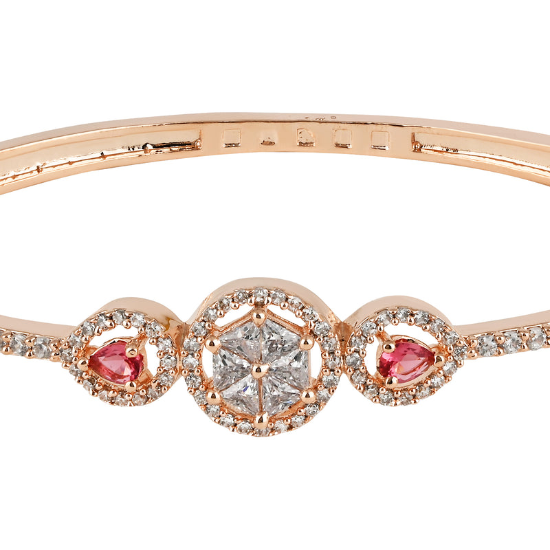 Eiram RoseGold Ruby Zirconia Bracelet