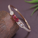 Umaisa RoseGold Ruby Zirconia Bracelet