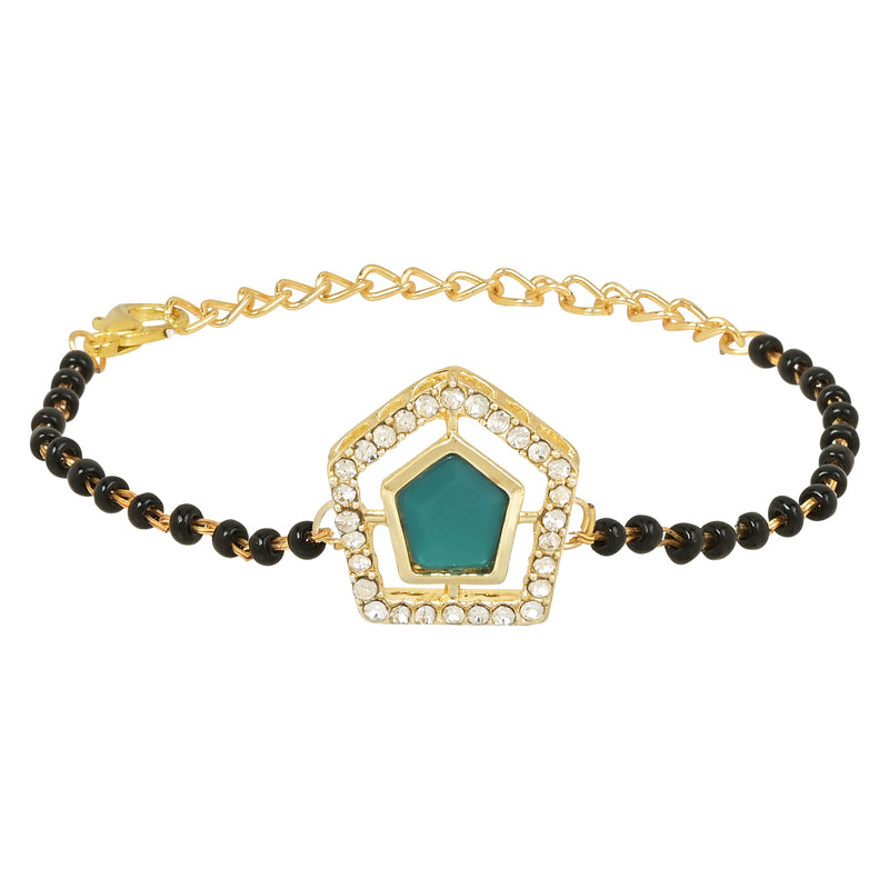 Kundan Stone Mangalsutra Bracelet