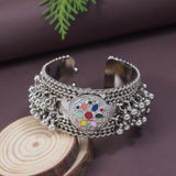 Silver Oxidised Kada Gift Set