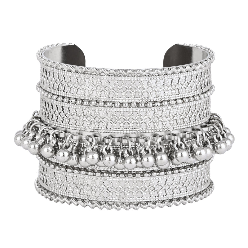 Ruvee Oxidised Cuff Kada