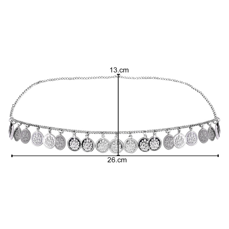 Laxmi Coin Oxidised Kamarbandh