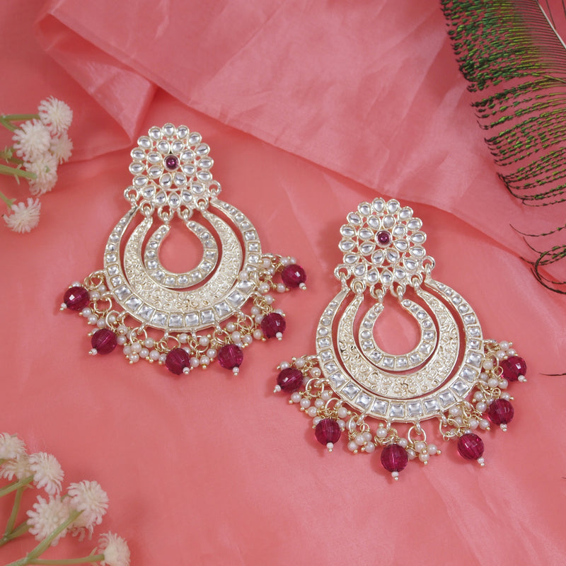 MUSKAN Wine EARRINGS