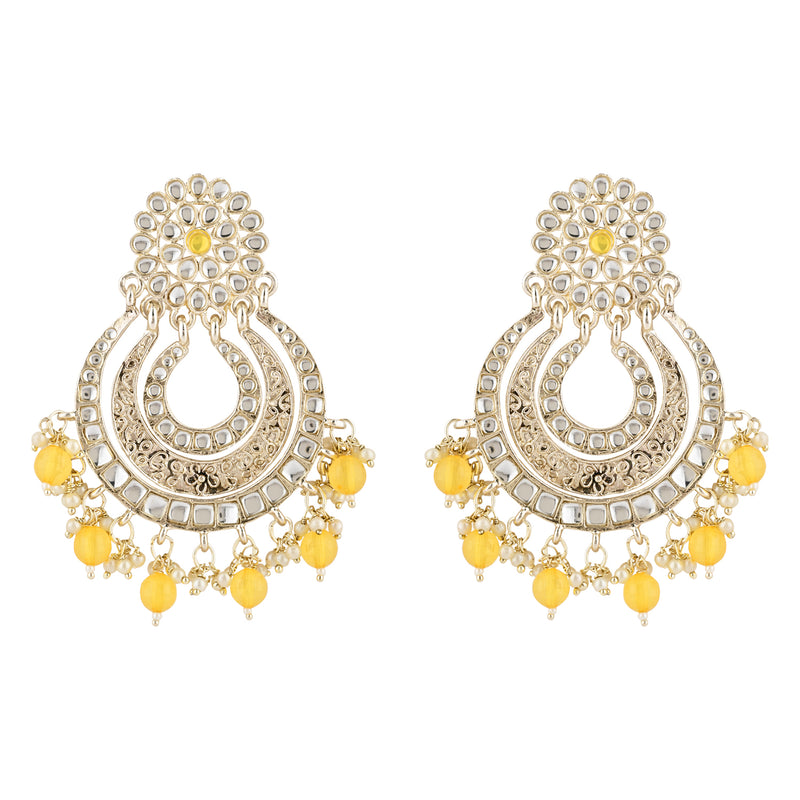 MUSKAN Yellow EARRINGS