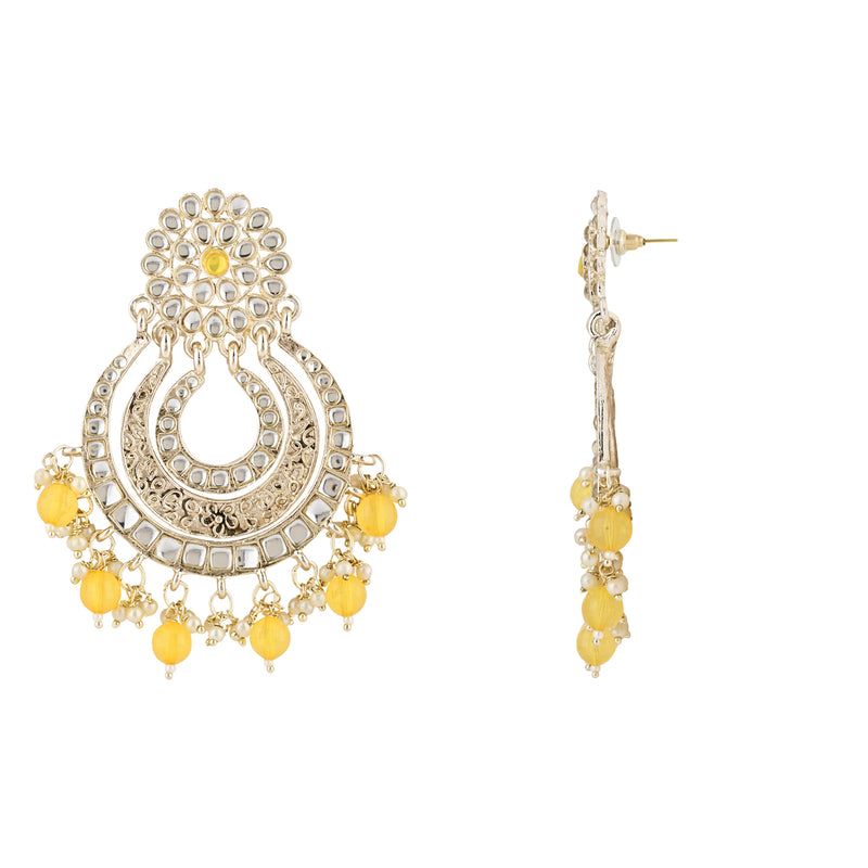 MUSKAN Yellow EARRINGS