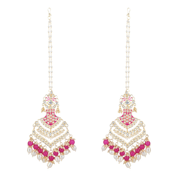 Pihu Raani Pink Earrings