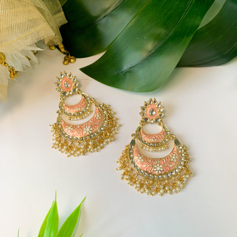 Mumtaz Peach Earrings