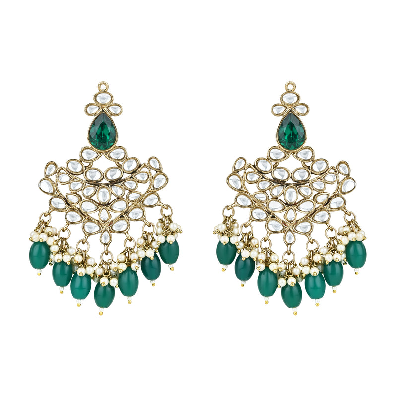 Buy Emerald Earrings Angelina Jolie Kyle Richards LARGE Emerald Green  Teardrop Drop Estate Style Earrings Online in India - Etsy