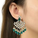 Ritika Green Earrings