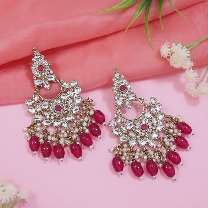 Safiya Rani Pink Earrings