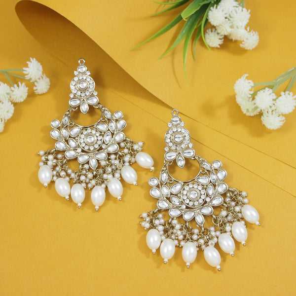 Safiya White Earrings