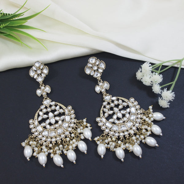 Laila White Earrings