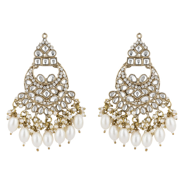 Ashvi White Earrings