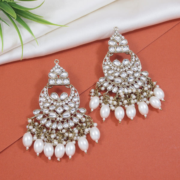 Ashvi White Earrings