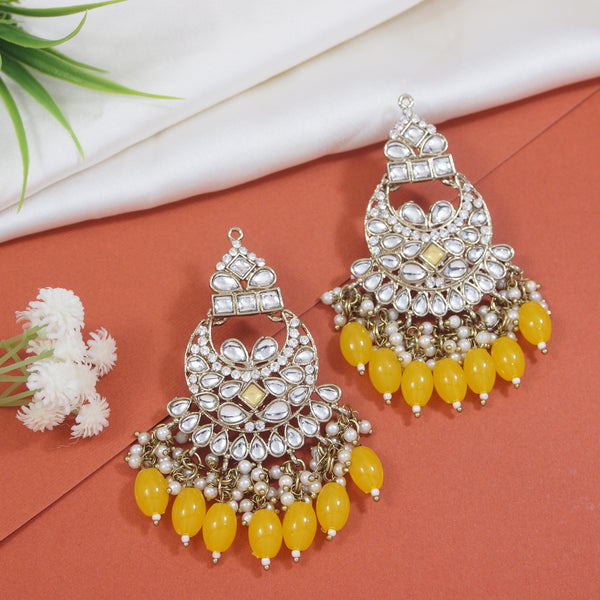 Ashvi Yellow Earrings