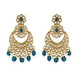 Gurnoor Peacock Green Earrings