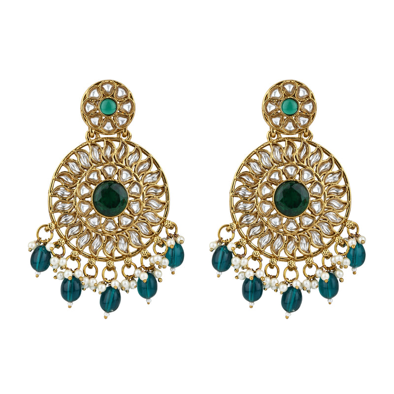 Richael Peacock Green Earrings