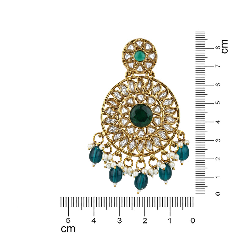 Richael Peacock Green Earrings