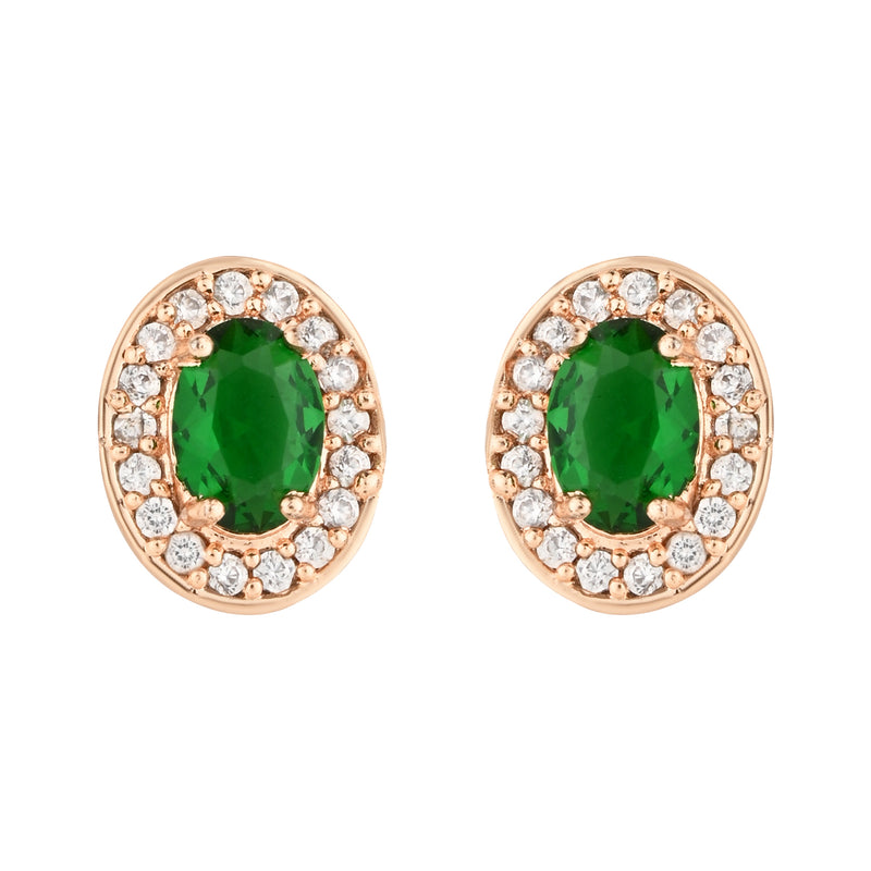 Jiya Green Studs