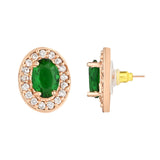 Jiya Green Studs