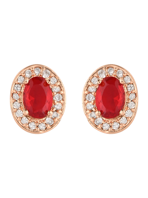 Jiya Red Studs