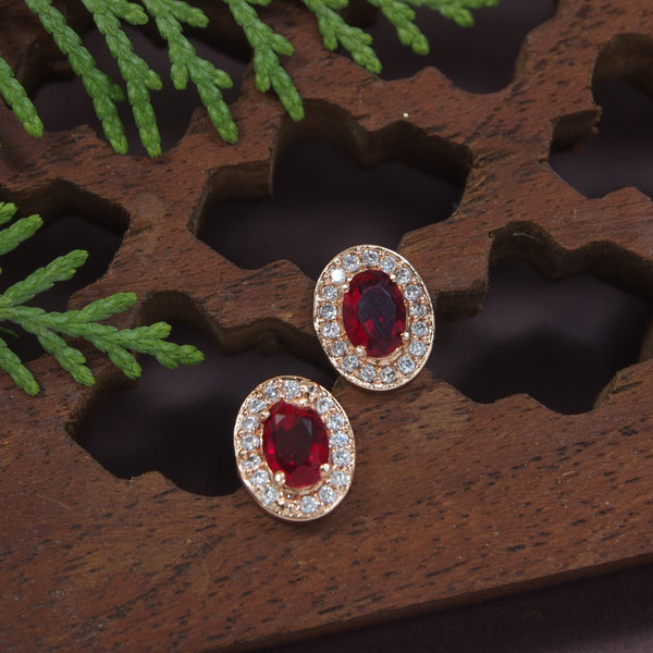 Jiya Red Studs