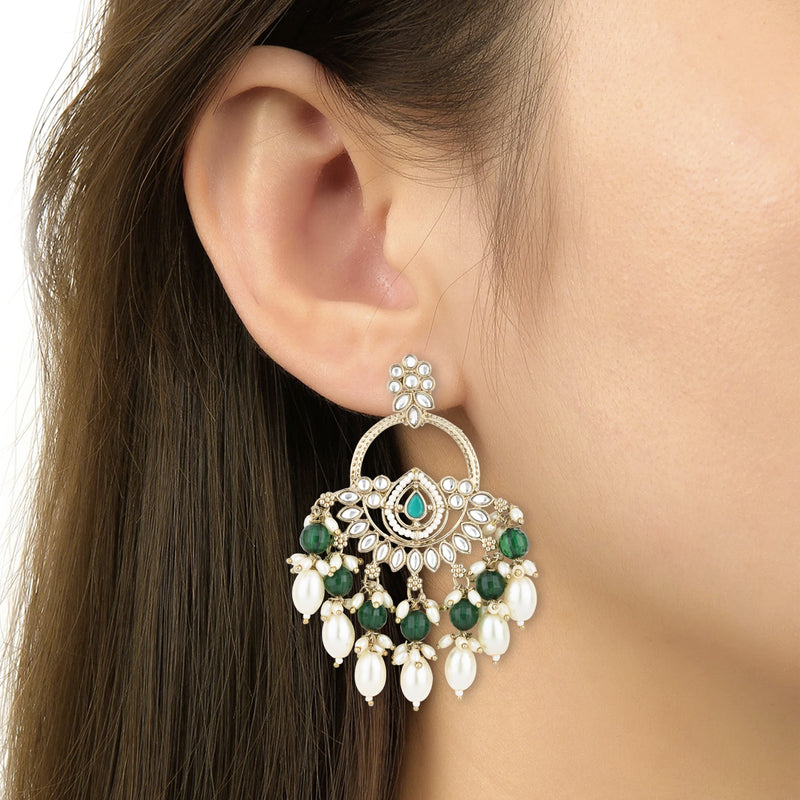 Mridhi Green Earrings