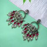 Mridhi Wine Earrings