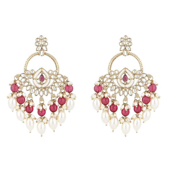 Mridhi Wine Earrings