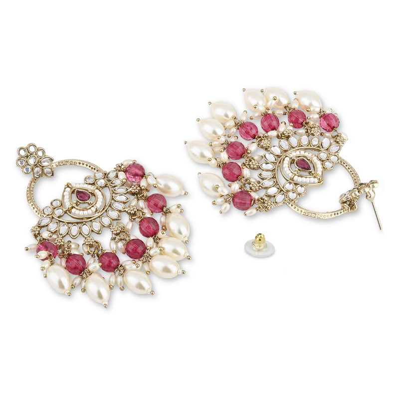 Mridhi Wine Earrings