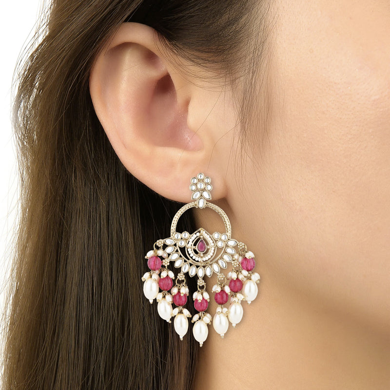 Mridhi Wine Earrings