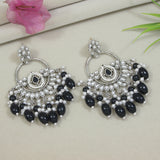 Mridhi Silver Black Earrings