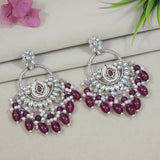 Mridhi Silver Wine Earrings