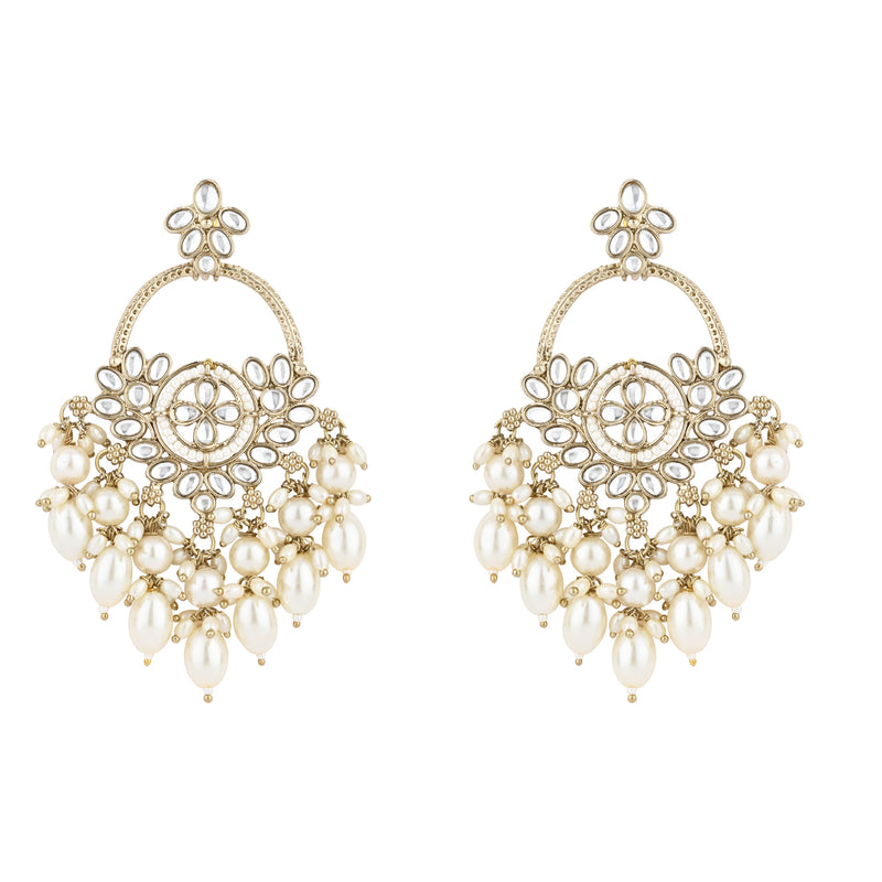 Lyla White Earrings