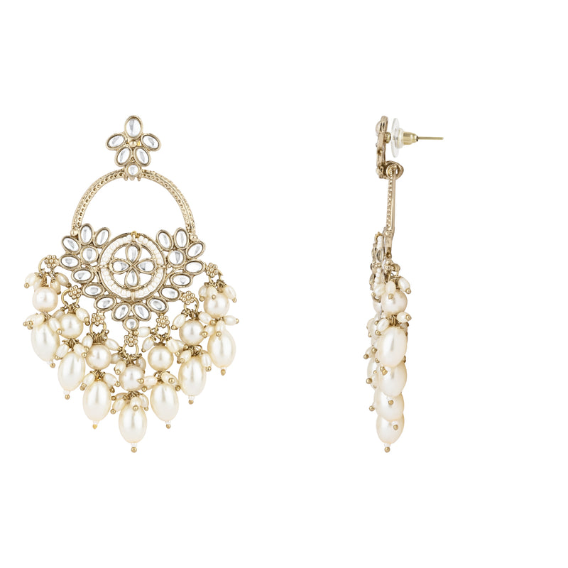 Lyla White Earrings