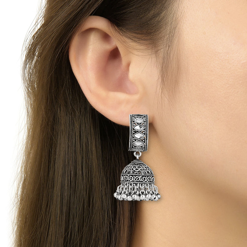 Tvesha Oxidised Earrings