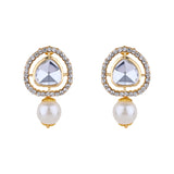 Rishvi White Earrings