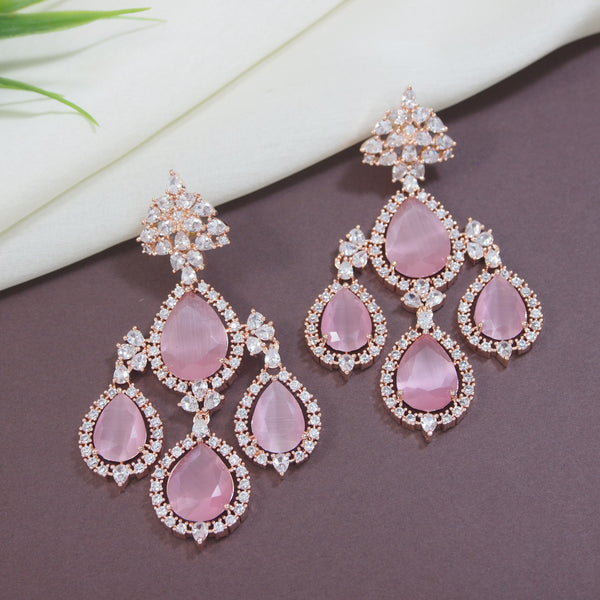 Shyla RoseGold Pink Earrings