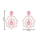 Nathalia Rosegold Pink Earrings