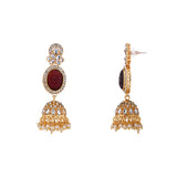 Mishti Maroon Earrings