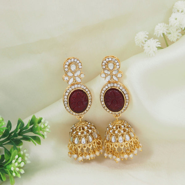 Mishti Maroon Earrings