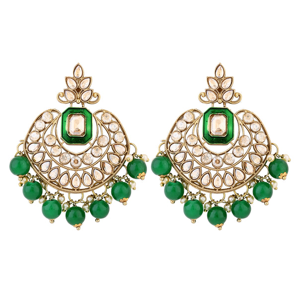 Drishya Green Earrings