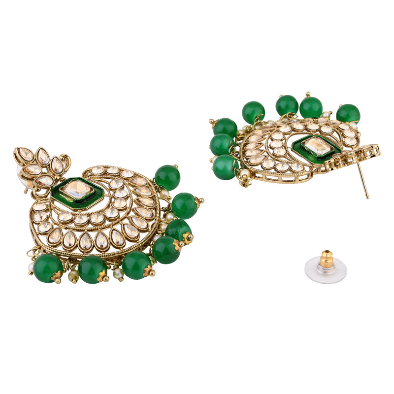 Drishya Green Earrings