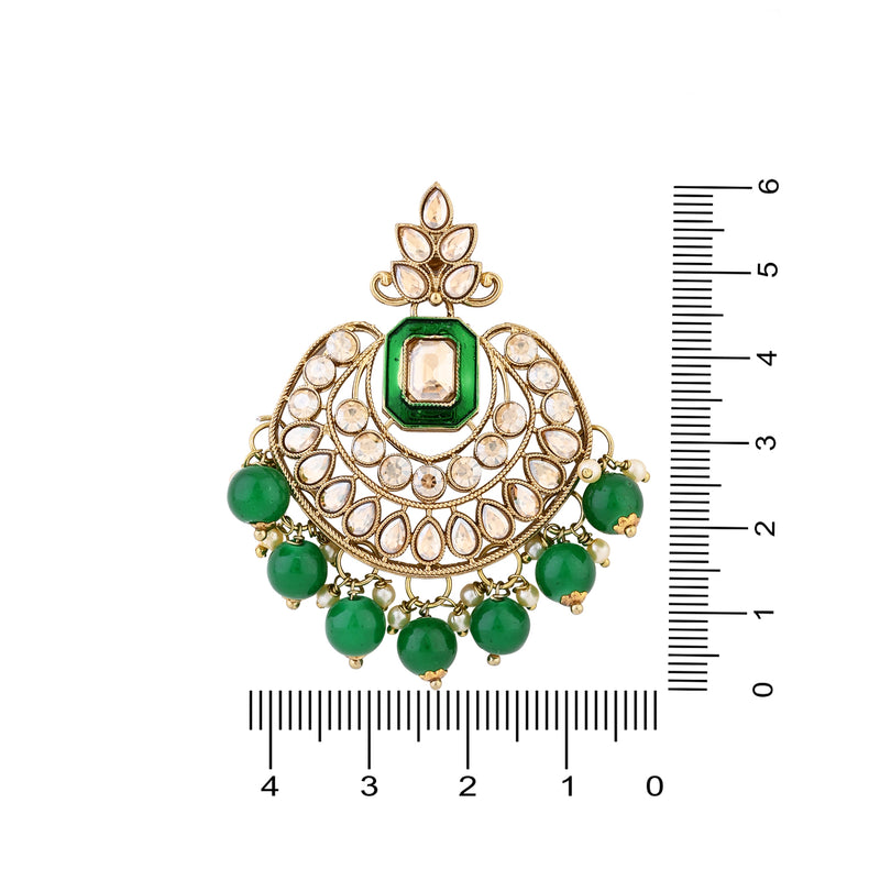 Drishya Green Earrings