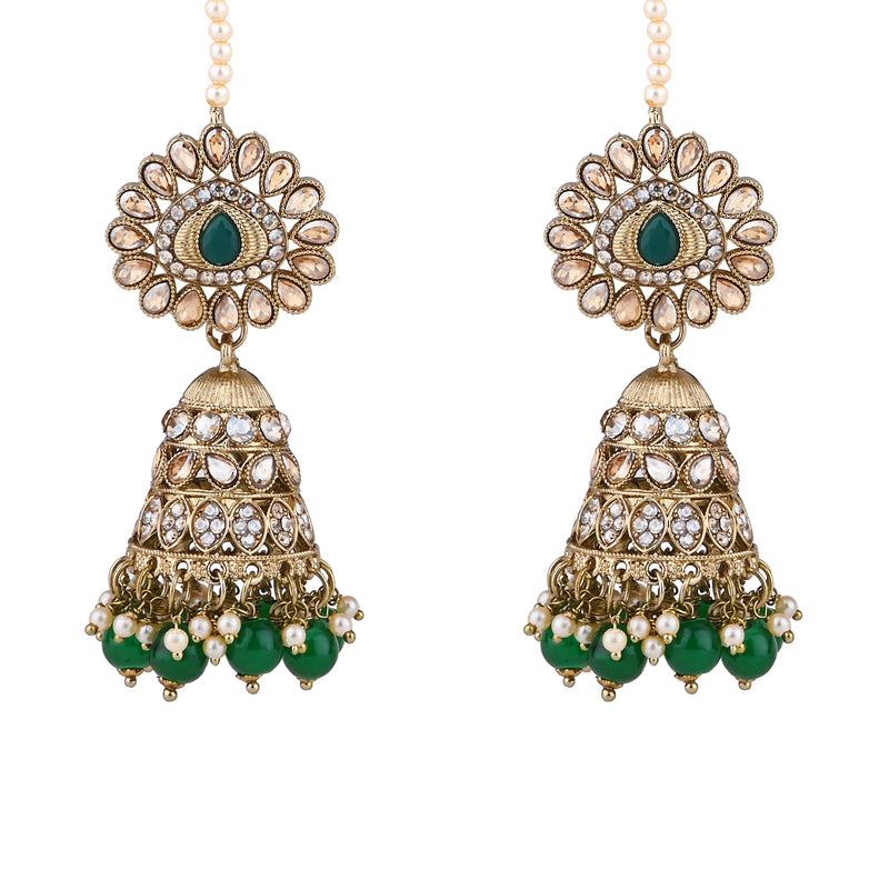 Sanaya Green Earrings