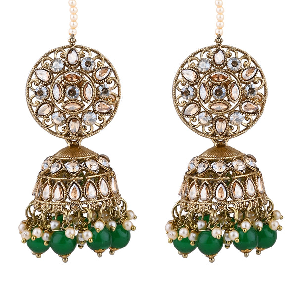 Vaishali Green Earrings